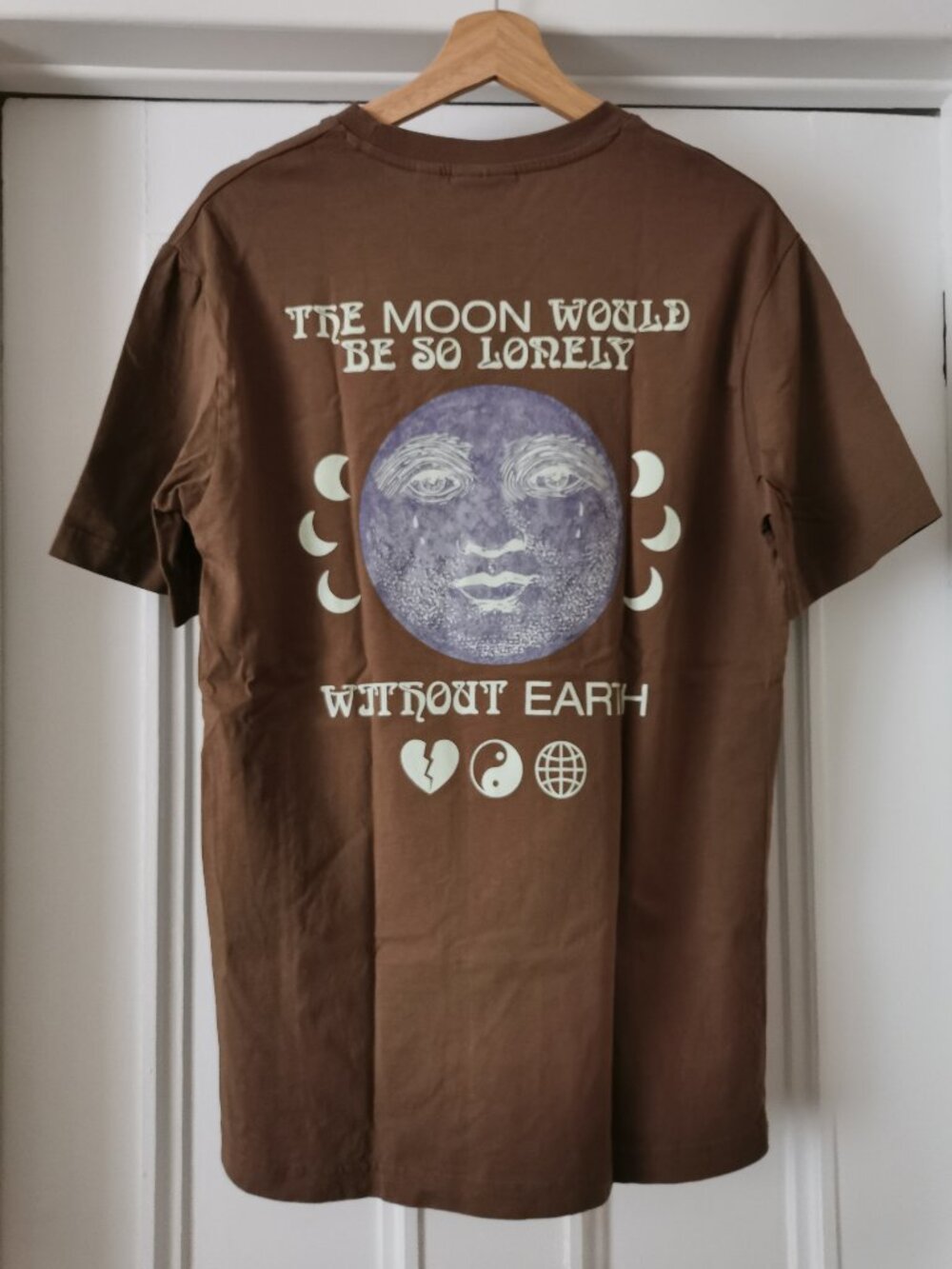 Frank And Oak Earth Day brown t-shirt